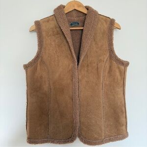 Shaver Lake Vintage Sherpa vest in tan size: M